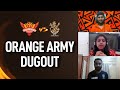 Orange Army Dugout Match 8 SRH Vs RCB Orange Army Official