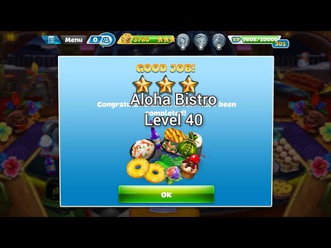 Cooking Fever - Aloha Bistro Nível 40