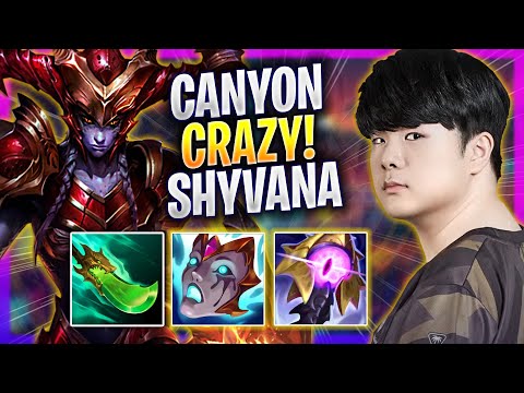 CANYON IS SO CRAZY WITH SHYVANA! - GEN Canyon Plays Shyvana JUNGLE vs Volibear! | Bootcamp 2024