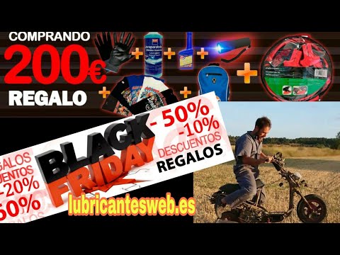 REGALOS BLACK FRIDAY en LUBRICANTES WEB Y SUBASTA MOTO ZOMBIE