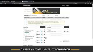 Schedule Planner Tutorial