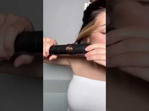Stop doing the straightener curl like this #curls #flatiron #hair