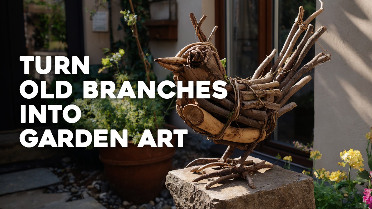 🌿 Turn Old Branches Into Beautiful Garden Art: Inspiring Upcycling Projects
