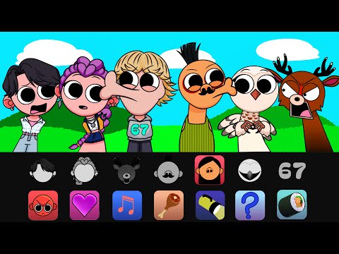 67 KID x HAMOOD HABIBI Sprunki Mod / Kpop Demon Hunters Jinu and Rumi VS HAMOOD HABIBI