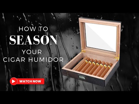 How To Season the Bald Eagle Carbon Fiber Cigar Humidor!