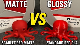Bambu Filament Scarlet Red Matte PLA Unboxing & Print Test