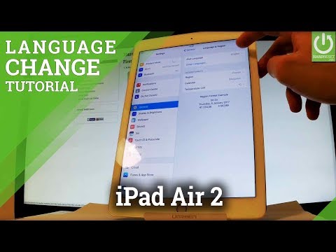 APPLE iPad Air 2 Change Language - Language Settings