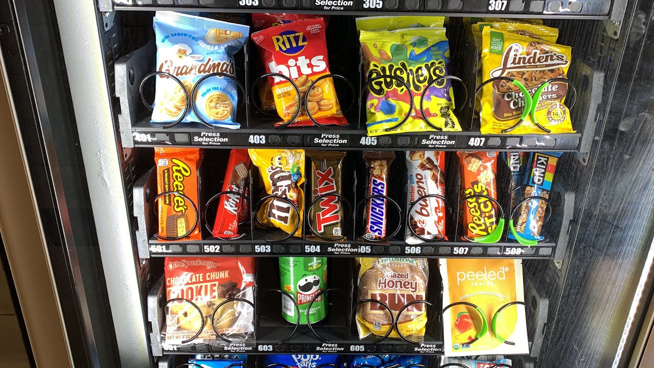 The revisit of V3 small snack touch screen vending machine at campus building