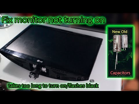 How to repair a monitor that doesn't turn on or takes too long to turn on + turns to black while on