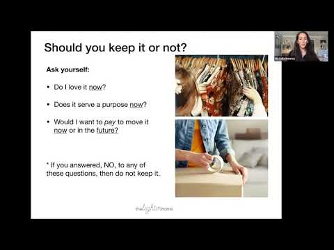 Acton Senior Center at Home Lectures - Home Organization with Michelle Kenney