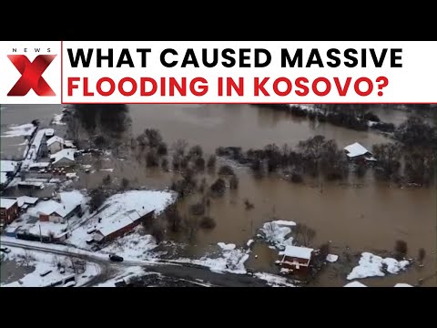 Kosovo Flood Crisis: Drone Visuals Reveal Inundated Homes, Roads, Power Outages After Heavy Rain