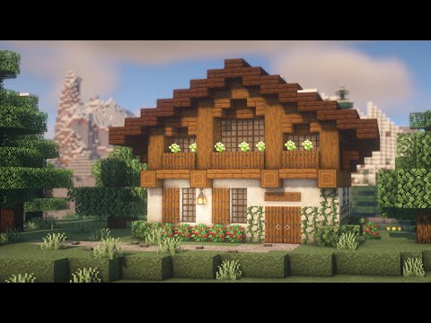 Minecraft | Mountain House (Swiss Chalet) Tutorial