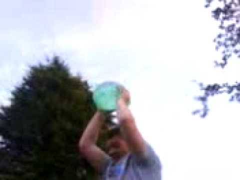 Jimmy gets water balloon on head!