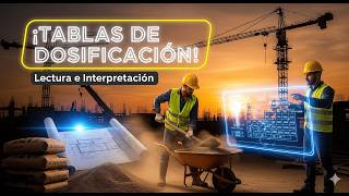LECTURA DE TABLAS DE DOSIFICACION DE MEZCLAS