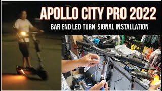 Apollo City Pro 2022 Bar Ends Signal Light Installation