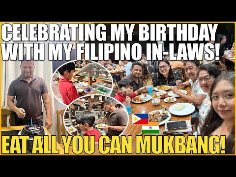 Ich feiere meinen Geburtstag mit meinen philippinischen Schwiegereltern! Mukbang mit All-you-can-...