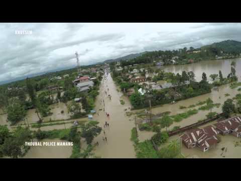 Aerial Footage of Thoubal Flood 2015