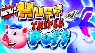 FIRST Spin Max Bet BIG WIN! NEW Huff n Triple Puff slot Winning Part 1 at the M Resort in Las Vegas!