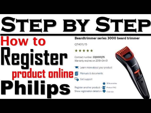 philips trimmer register online