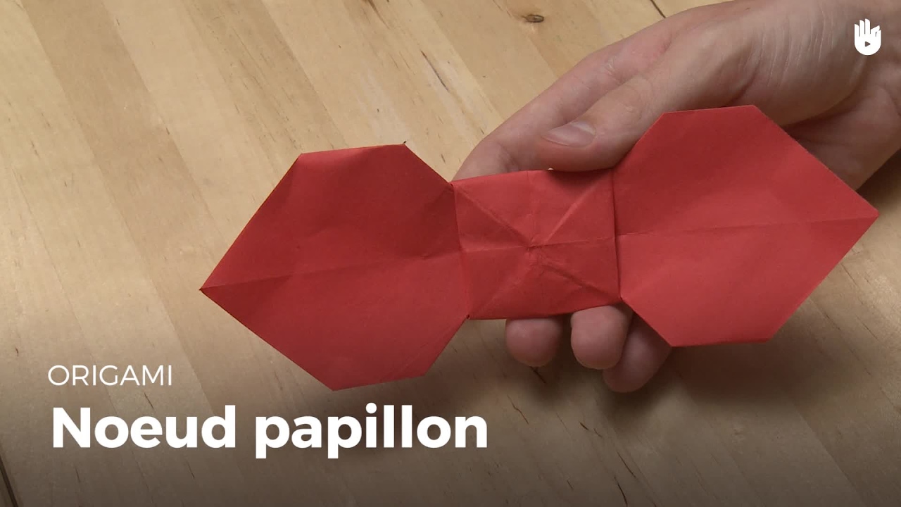Faire un noeud papillon en papier Apprendre à faire des origamis Sikana