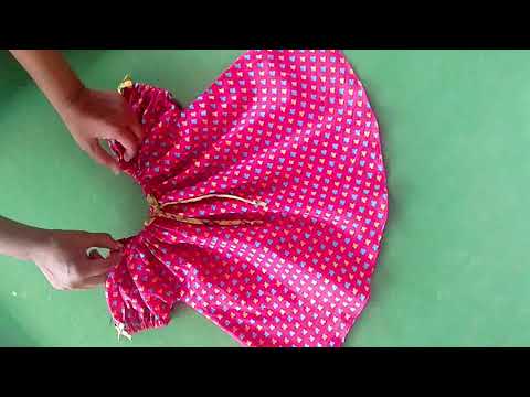 Simple baby frock cutting and stitching in 10 minutes