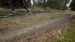 preview picture of video 'Elpex offroad roller skies in South Sweden 2014'