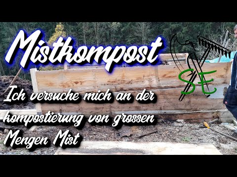 Mistkompost, ich versuche mich an der Kompostierung von großen Mengen Mist