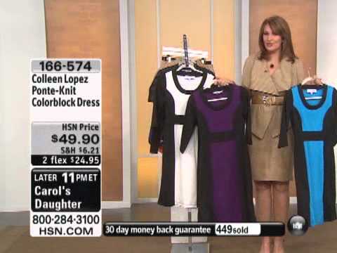 Colleen Lopez Ponte-Knit Colorblock Dress