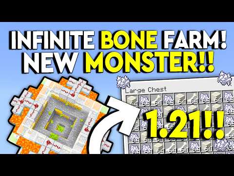 BEST 1.21 INFINITE BONEMEAL Farm Minecraft Tutorial! - Easy & Cheap!