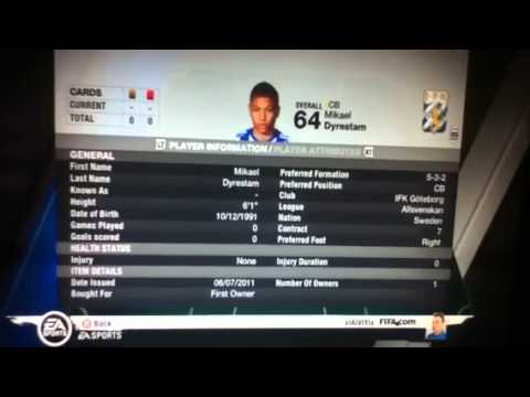 FIFA 11 Ultimate Team Bronze IF Dyrestam