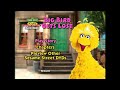 Sesame Street Big Bird Gets Lost DVD Menu Walkthrough