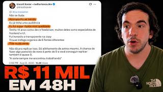 Esse cara fez 11k em dois dias copiando um site gringo