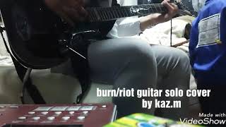 riot/burn guitar solo cover