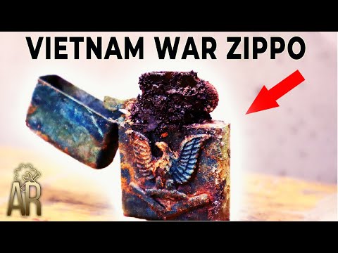 Zippo lighter restoration - Vietnam War repair Long Bin 1967-68