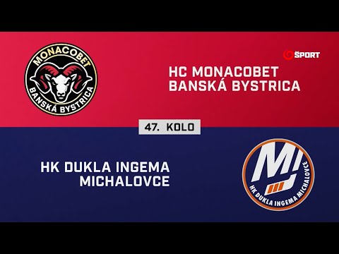 47. kolo: HC MONACObet Banská Bystrica - HK Dukla Ingema Michalovce 5:4 (HIGHLIGHTY)