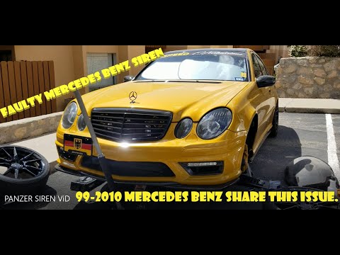 REPLACING A FAULTY SIREN ON MY 2005 MERCEDES BENZ E55 AMG. THIS IS A COMMON ISSUE!
