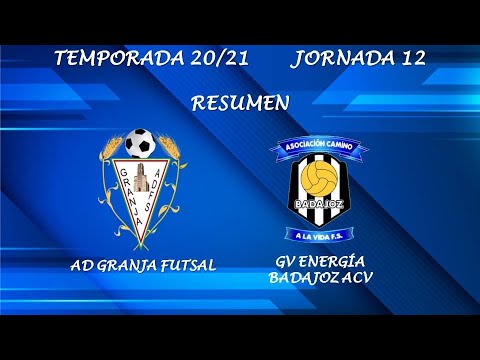 RESUMEN JORNADA 12 GRANJA FUTSAL 6-3 GV ENERGÍA BADAJOZ