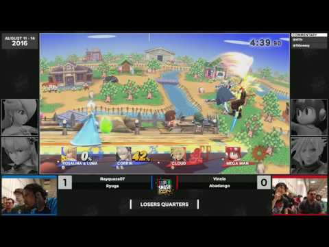 SSC16 - Rayquaza07 + Ryuga vs Abadango + Vinnie - Losers Quarters Smash 4
