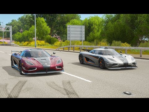 Forza Horizon 4 Drag race: Koenigsegg Agera RS vs Koenigsegg One:1
