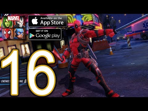 MARVEL Strike Force Heroes Android iOS Walkthrough - Part 16 - NEW Update Events Deadpool