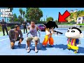 Shinchan And Goku Fight To Save Franklin In GTA 5