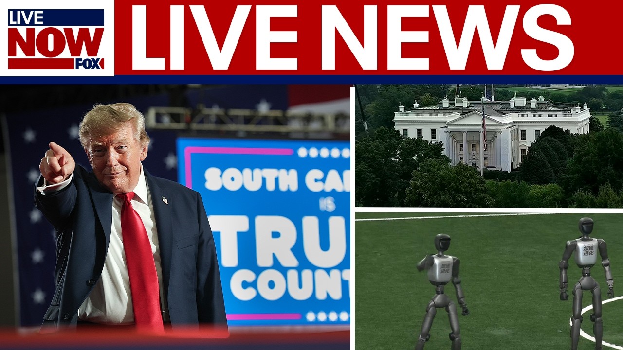 LIVE NEWS: Trump-Canada trade war, Robot games in Beijing, US-Iran conflict, Freedom 250 Grand Prix