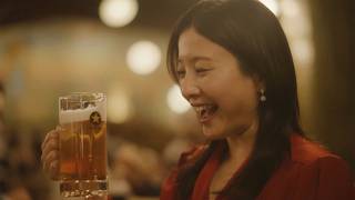 吉高由里子、銀座ライオンでから揚げ＆ビール堪能　“不思議な列車”で全国各地を巡る旅　サッポロ生ビール黒ラベル新CM「大人トレイン」第1弾「発進篇」