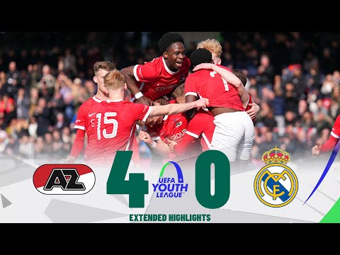 Real Madrid vs AZ Alkmaar | Highlights | UEFA Youth League Quarter Final 15-03-2023