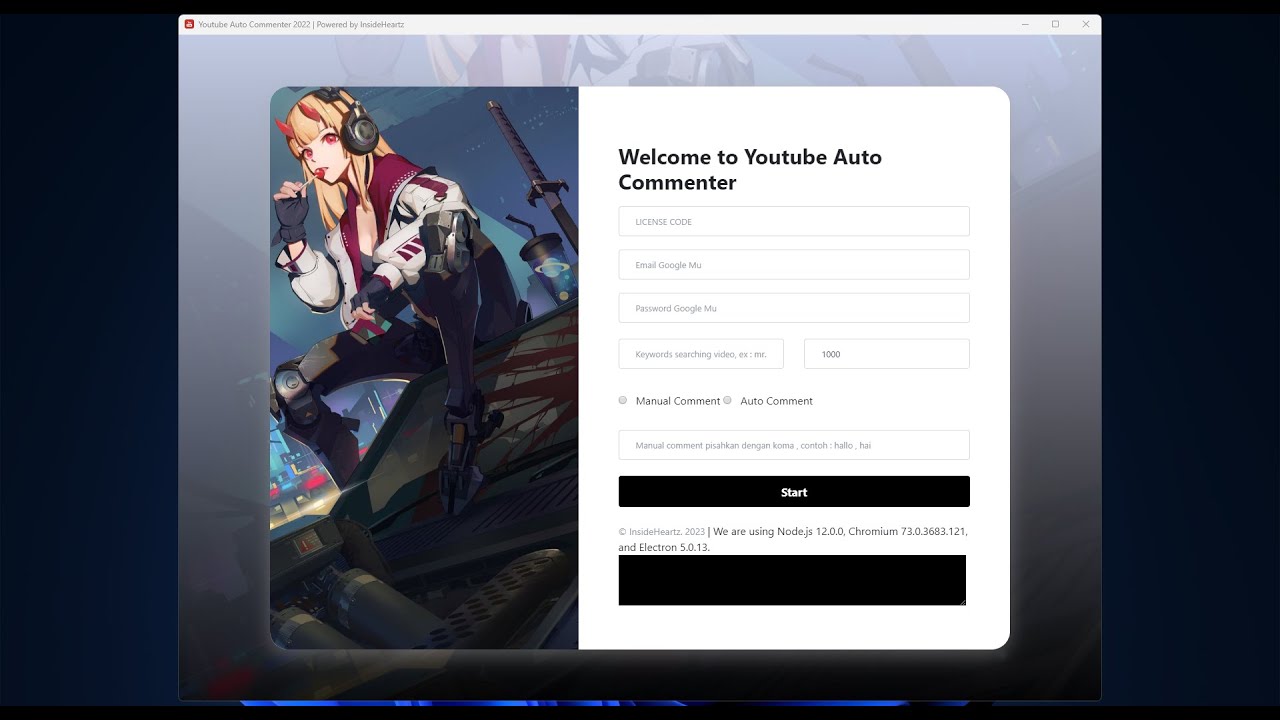 Youtube Auto Commenter GUI Version V.2.4
