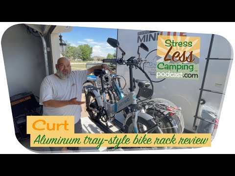 Curt aluminum tray style bike rack review with Lectric eBikes
