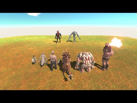 Boss & mini boss vs anorther unit in each faction-Animal Revolt Battle Simulator