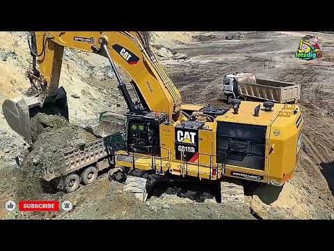 Monster Caterpillar 6015B & Hitachi 670LC Excavators Loading Mercedes & MAN Trucks | Mining Action