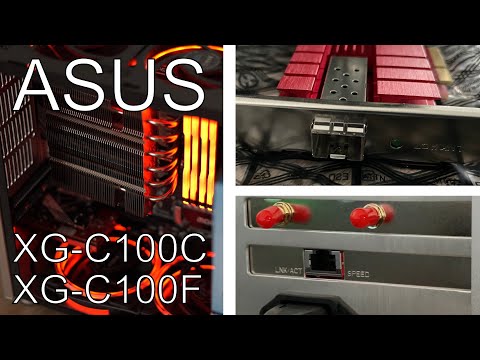 ASUS XG-C100F and XG-C100C - 10Gbit/s network cards in quick test