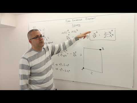 (M8E6) [Microeconomics] Finding Pareto Efficient Allocations and Contract Curve: Numerical Examples
